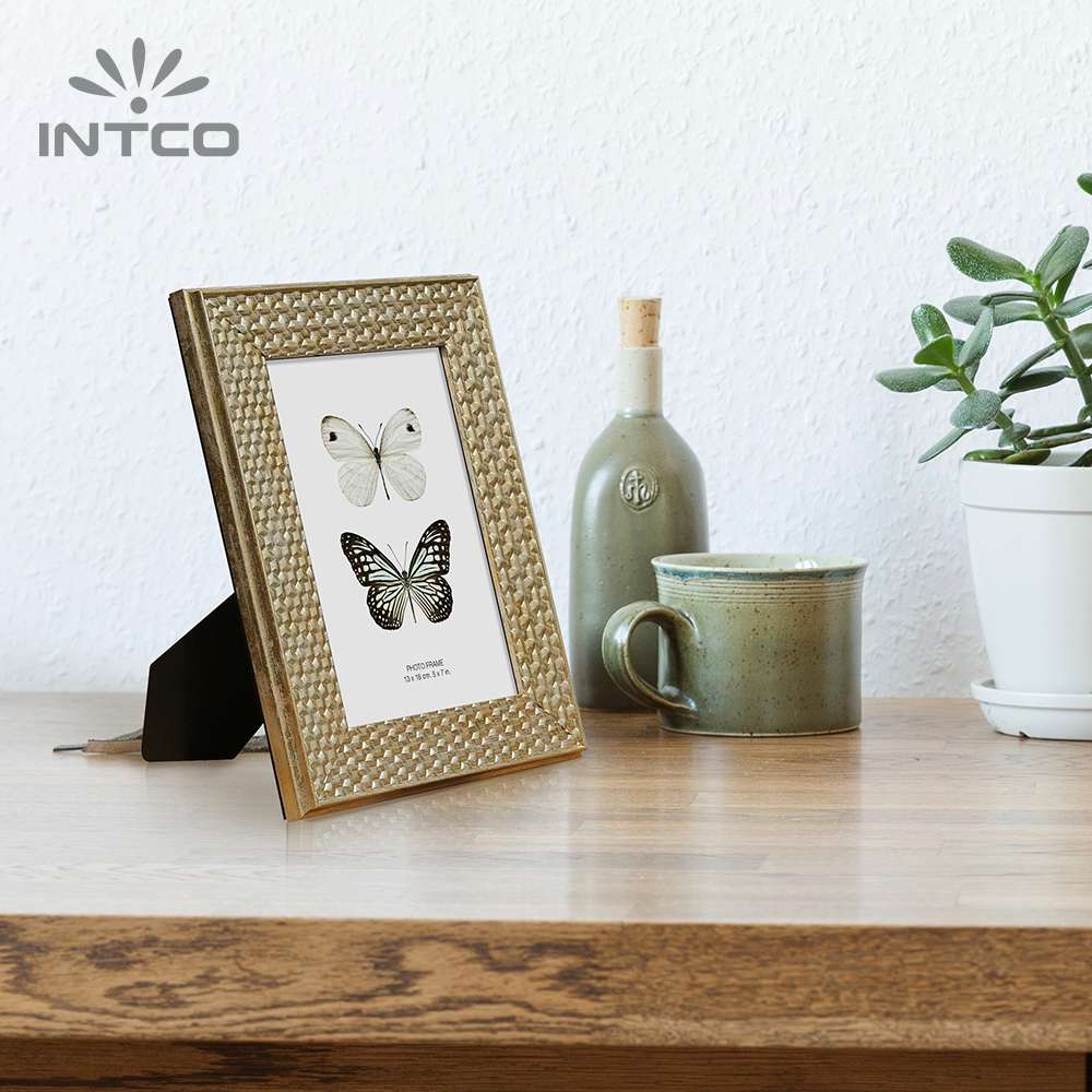 Intco gold classic picture frame is a clean way to present your favorite photo